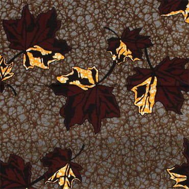 2 Tone Leaf Print Fabric: 6 Yds image 0